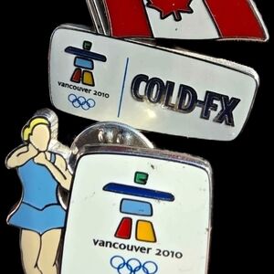 Cold-FX Vancouver 2010 Olympic Pin Set (TWO)